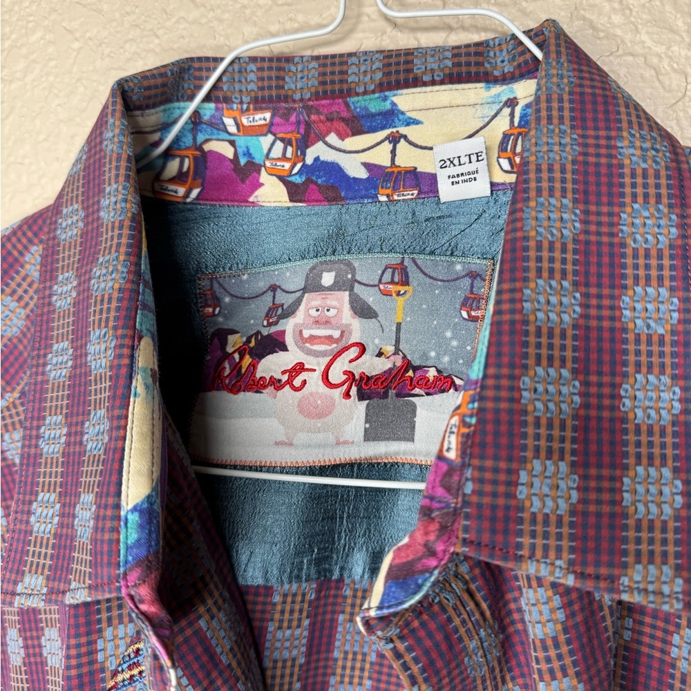 Robert Graham Men's Multicolor Patterned Button Up Dress Shirt